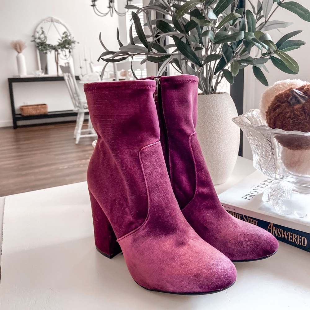 Marc Fisher Velvet Boots